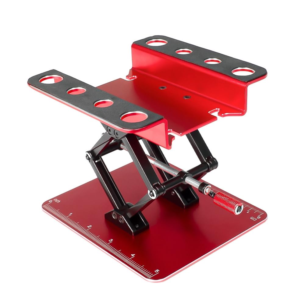 Uhidka RC Auto Reparatur Arbeitsständer Verstellbare Höhe Montageplattform Metall RC Auto Reparatur Arbeitsständer Rot Uhidka RC Auto Reparatur Arbeitsständer Verstellbare Höhe Montageplattform Metall RC Auto Reparatur Arbeitsständer Rot von Uhidka