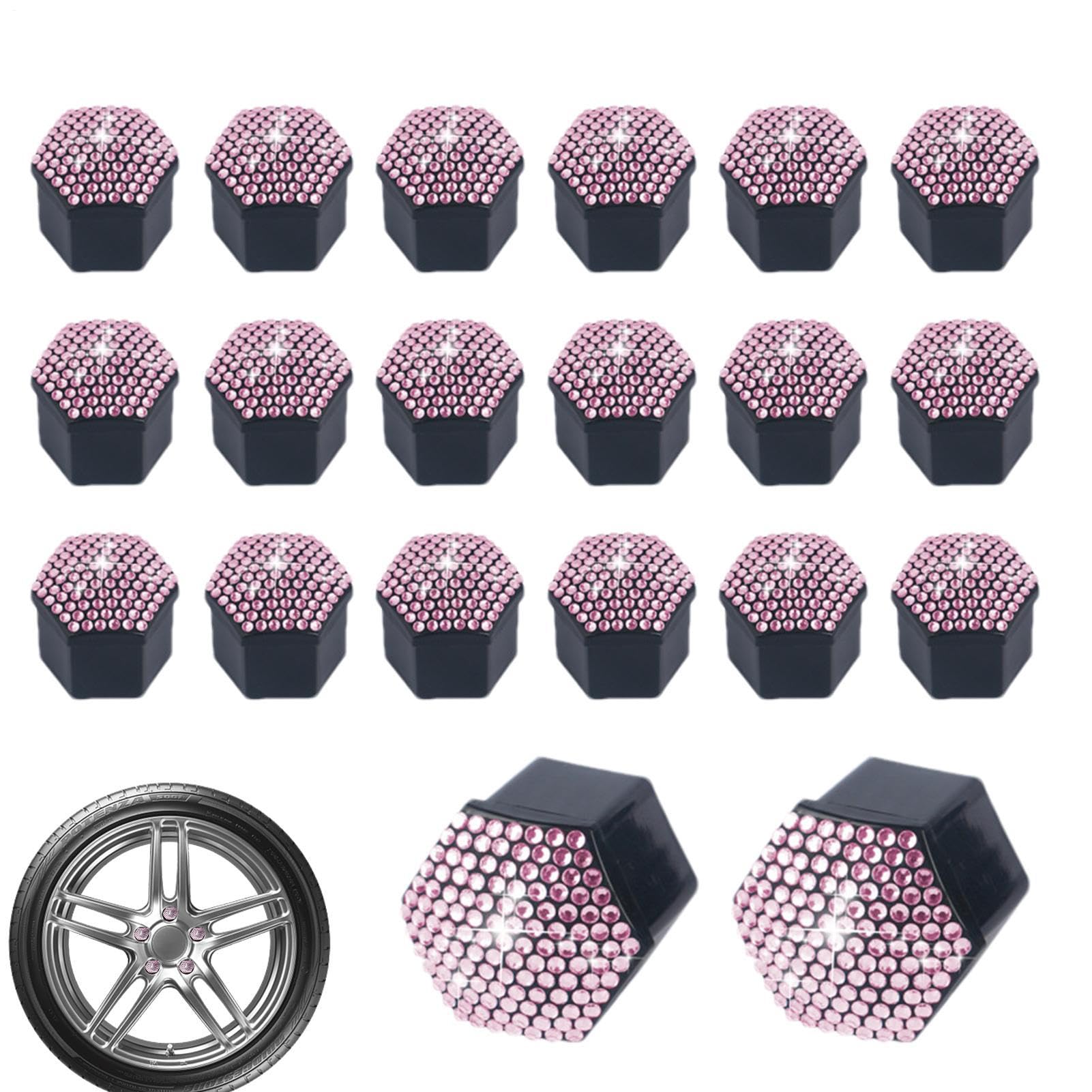 Uhngw Radmutterkappen | funkelnde Bolzenabdeckung Set von 20 – - und Staubbeständiger Schutz für Auto-Felgenmutter, Außenrad-Dekoration Ersatz Uhngw Radmutterkappen | funkelnde Bolzenabdeckung Set von 20 – - und Staubbeständiger Schutz für Auto-Felgenmutter, Außenrad-Dekoration Ersatz von Uhngw