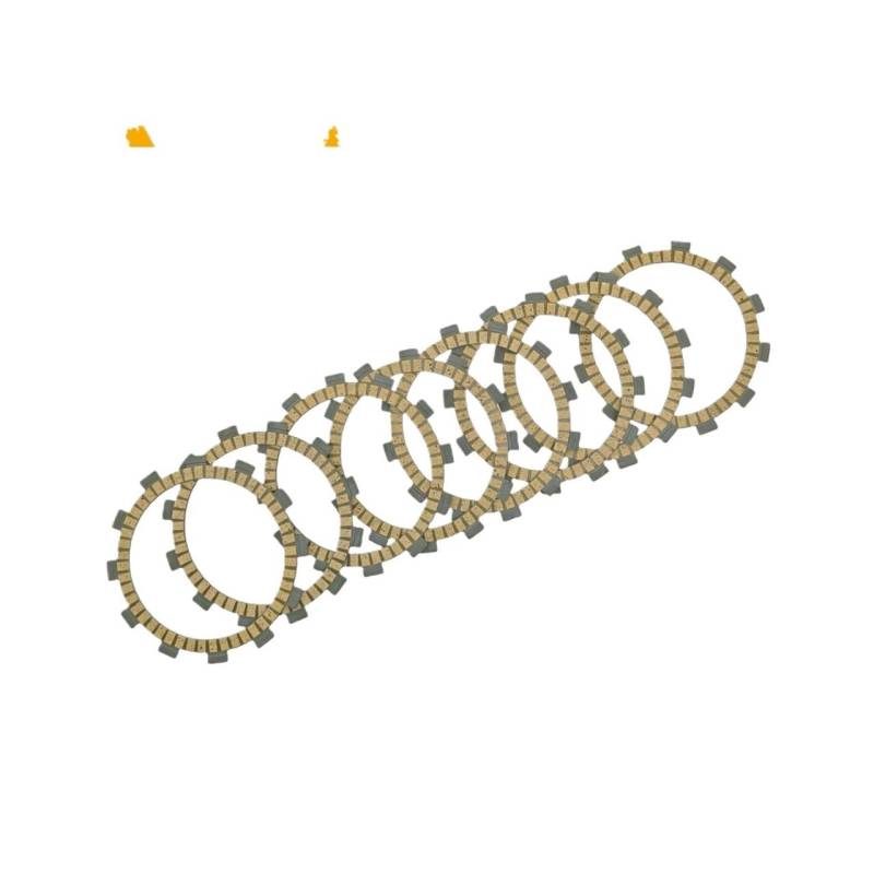 For TTR250 1999 Zu 2006 250cc Papier Basis Kupplung Reibung Platten Motorcyle Zubehör(Clutch friction-8pcs) von UidEdMVp