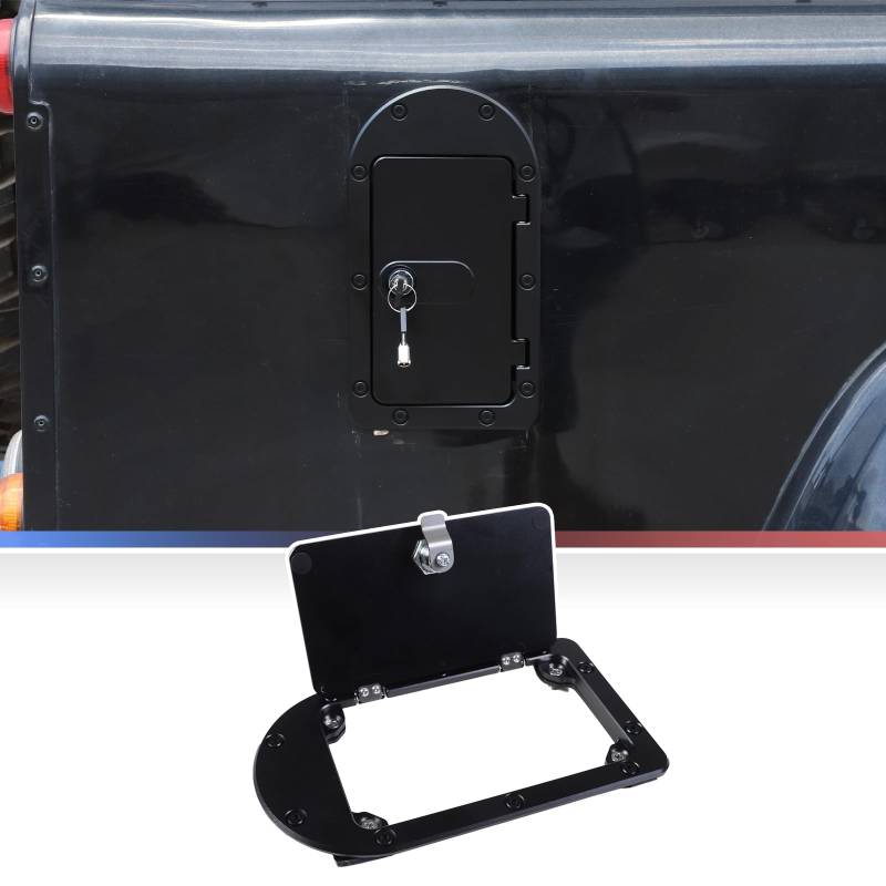 Anti-Diebstahl-Öltank-Dichtung, Tankdeckel mit Schlüsselschloss, Auto-Tankdeckel für Land Rover Defender 2004–2019, Aluminiumlegierung (Deluxe Edition) von Uieohout