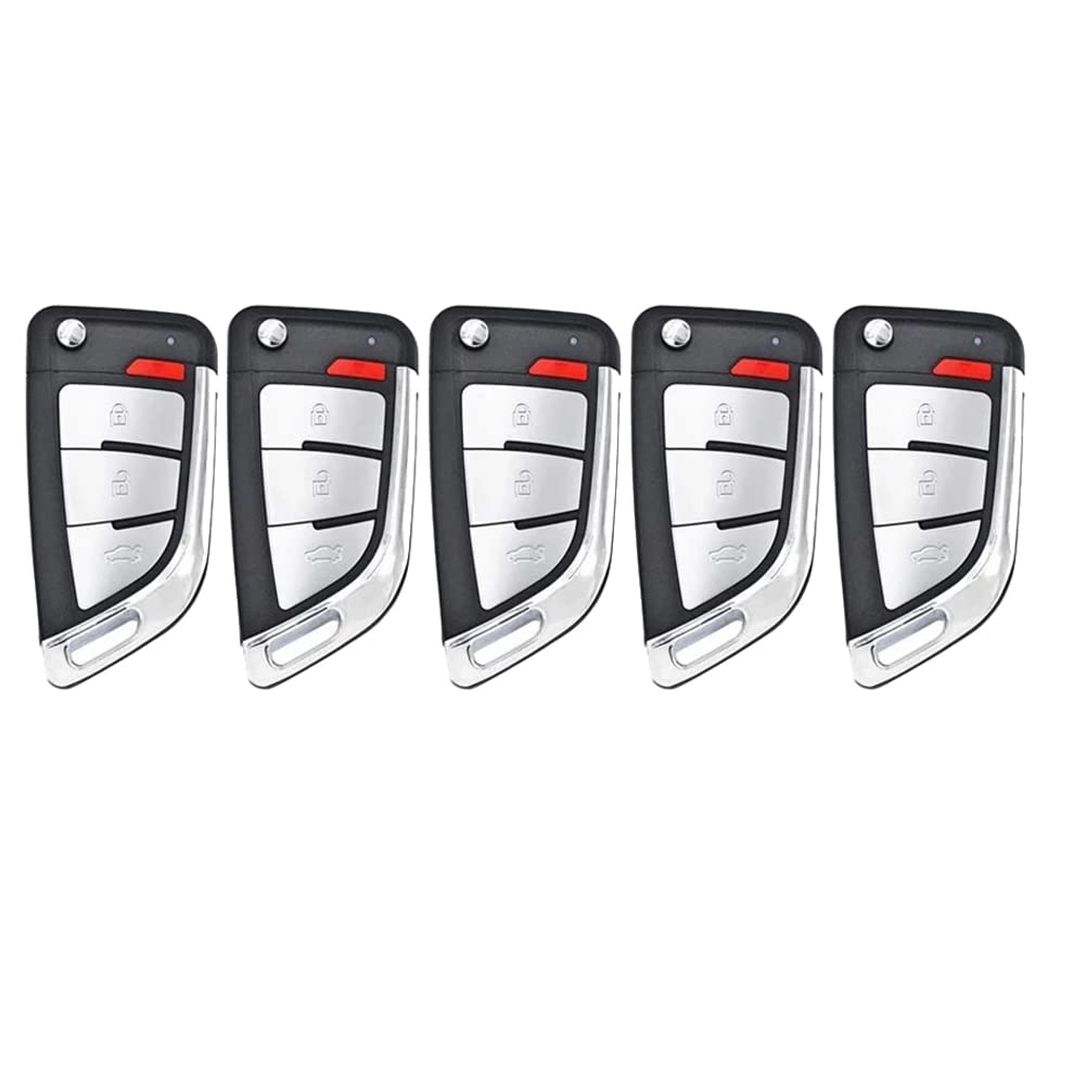 Uinfhyknd 5 StüCk Universal VVDI Super Remote XEKF20EN KabelfernschlüSsel für VVDI Mini Key Tool Global Version Knife Type 4 Buttons Uinfhyknd 5 StüCk Universal VVDI Super Remote XEKF20EN KabelfernschlüSsel für VVDI Mini Key Tool Global Version Knife Type 4 Buttons von Uinfhyknd