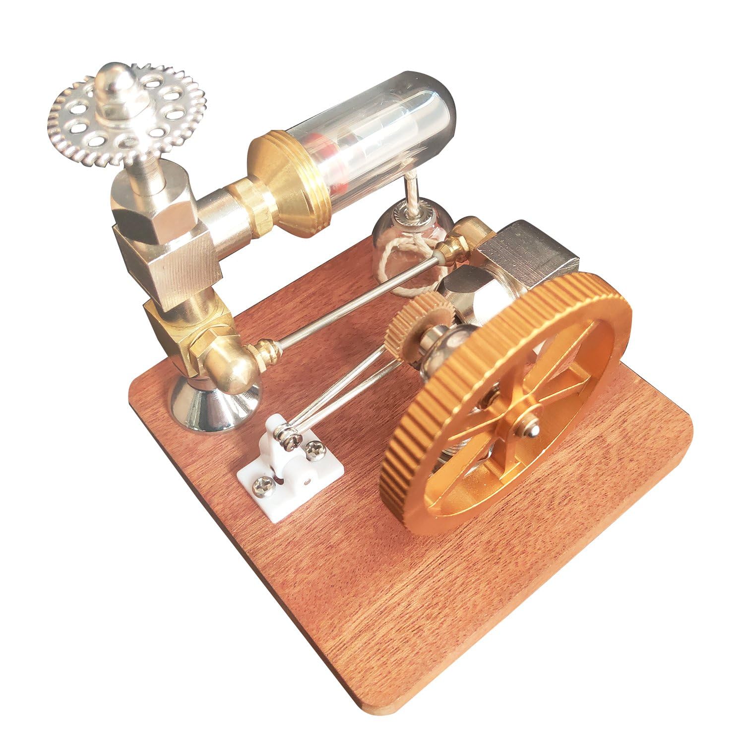 Ujjdwiurgh 1 Stück Stirlingmotor-Modell, Einstellbare Geschwindigkeit mit Vertikalem Schwungrad, Physik, Wissenschaft, Experiment, Motor, Spielzeug, Geschenk, Langlebig, Einfach zu Be Ujjdwiurgh 1 Stück Stirlingmotor-Modell, Einstellbare Geschwindigkeit mit Vertikalem Schwungrad, Physik, Wissenschaft, Experiment, Motor, Spielzeug, Geschenk, Langlebig, Einfach zu Be von Ujjdwiurgh