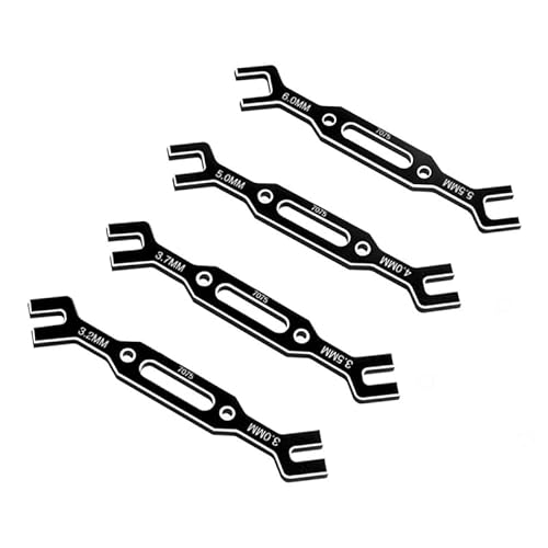 Ujjdwiurgh 4-Teiliger Schraubenschlüssel 3/3,2/3,5/3,7/4/5/5,5/6 mm Spannschlossmutter Kugelgelenk-Entferner Universalwerkzeug für RC-Car-Drohnenboot Schwarz Ersatzzubehör Ujjdwiurgh 4-Teiliger Schraubenschlüssel 3/3,2/3,5/3,7/4/5/5,5/6 mm Spannschlossmutter Kugelgelenk-Entferner Universalwerkzeug für RC-Car-Drohnenboot Schwarz Ersatzzubehör von Ujjdwiurgh