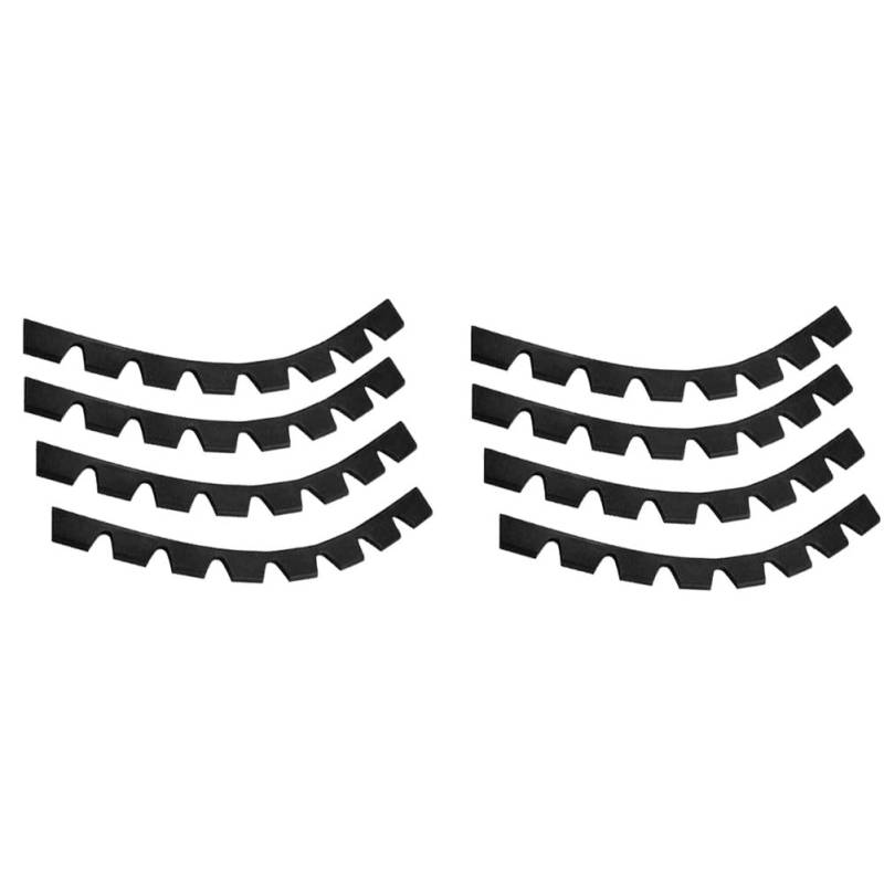 Ujjdwiurgh Ersatzschutz-Kit, Teil 8-Teilig, Zubehör, Kratzfest, Auto-Stoßstangen-DIY-Kit, Schutz, Unterfahrschutz, Gummi von Ujjdwiurgh