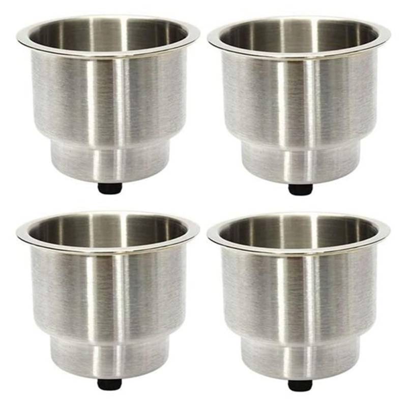 Ujjdwiurgh Hochwertiger Edelstahl-Getränkehalter, Marine-Yacht-Hardware-Zubehör, Marine-Yacht-Teebecherhalter von Ujjdwiurgh