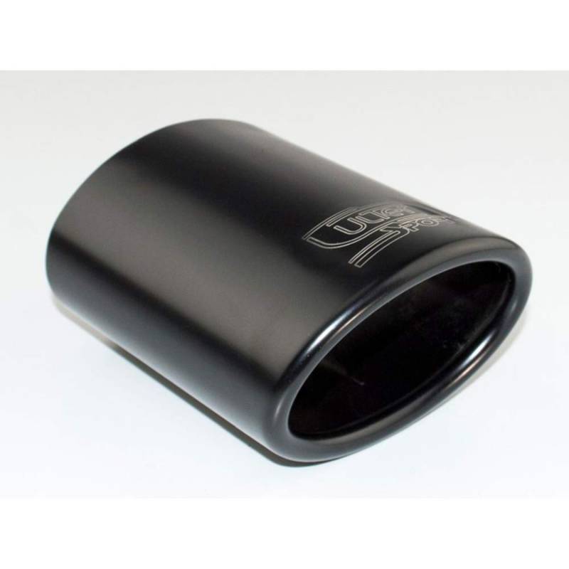 Ulter Sport Endrohr - Oval 95x65mm - Länge 120mm - Montage 40-55mm - Schwarz Edelstahl von Ulter Sport