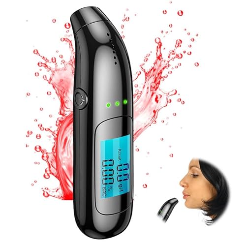 Umllpet Alkoholtester, Alkoholtester Polizeigenau, Professioneller Alkoholtester mit Digitaler LCD-Anzeige, Atemalkoholtester mit Gradgenauigkeit für den privaten professionellen Gebrauch zu Hause von Umllpet