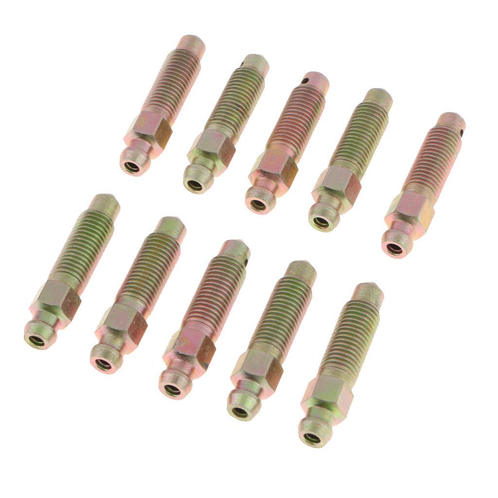 10 Stück M8 x 1 mm Motorrad Auto Bremsenentlüftungsnippel Bremssattel Entlüftungsschrauben AOD 10 Stück M8 x 1 mm Motorrad Auto Bremsenentlüftungsnippel Bremssattel Entlüftungsschrauben AOD von Unbekannt