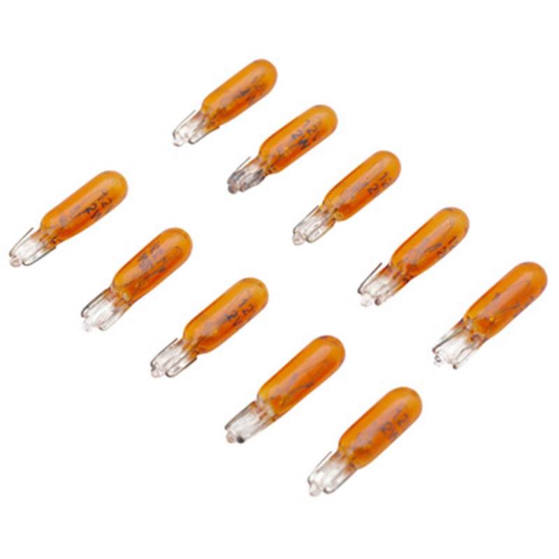 12V 2W T5 W2 X 4,6D ORANGE GLASSOCKEL BIRNE GLÜHLAMPE GLÜBIRNE AUTO MOTORRAD MOPED von Unbekannt