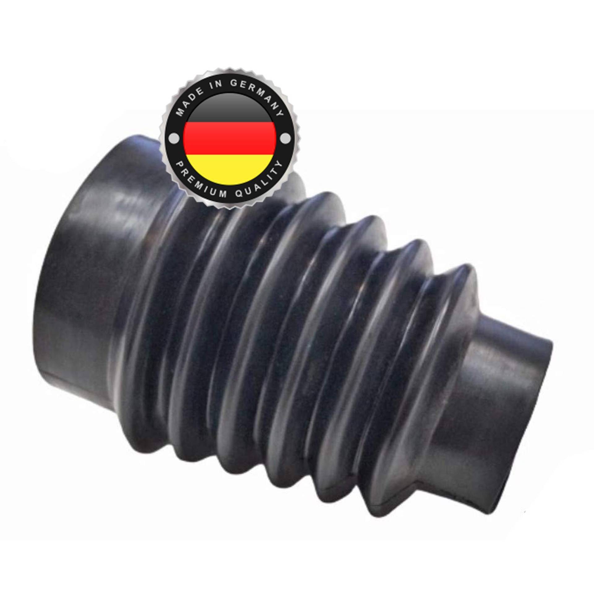 WS · SYSTEM 1x Universal Faltenbalg aus Gummi – 1 Stk flexible & dehnbare Achsmanschette MADE IN GERMANY aus hochwertigem PVC – Schelle in Größe: L 56mm-79mm Ø 13-52mm von WS · SYSTEM