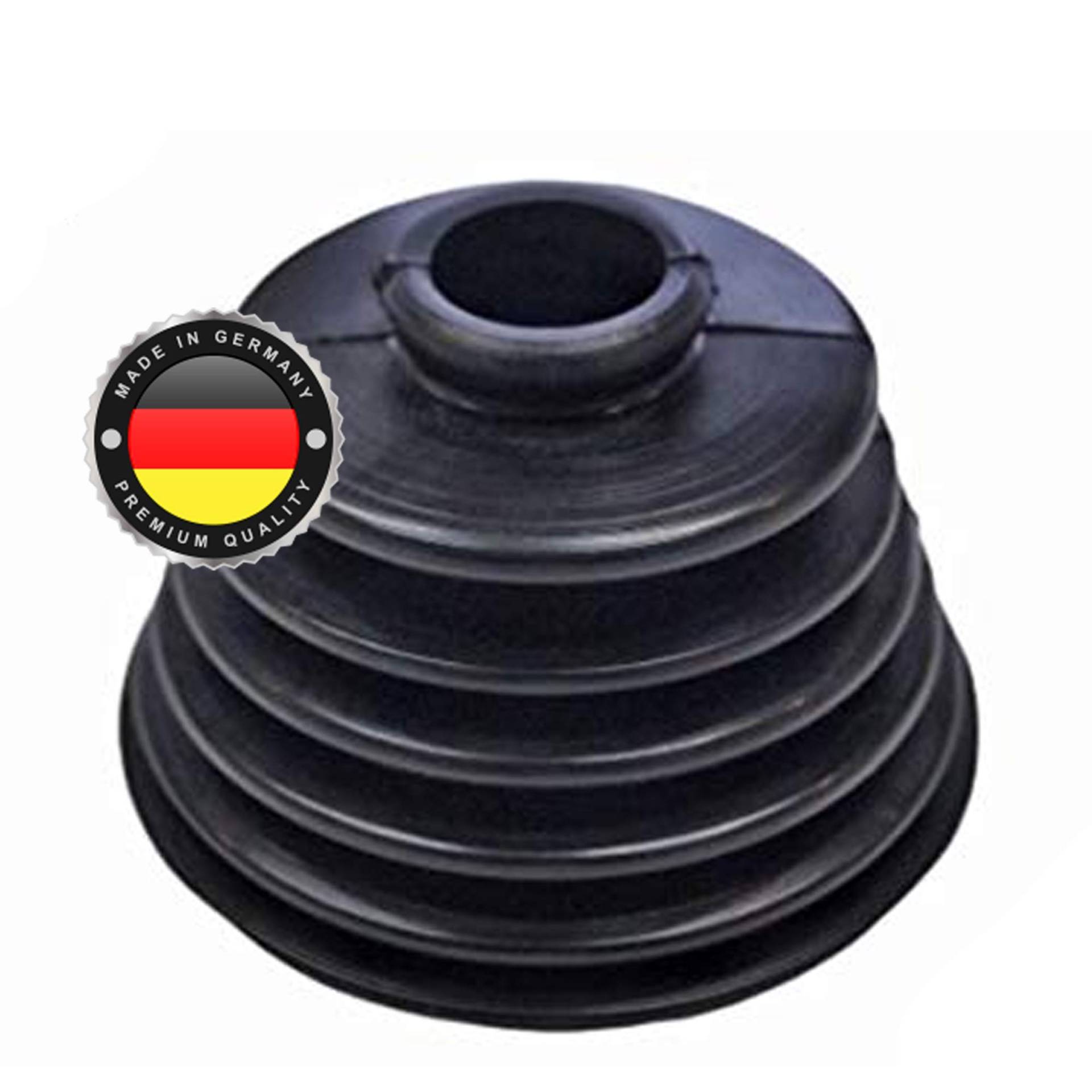 WS · SYSTEM 1x Universal Faltenbalg aus Gummi – 1 Stk flexible & dehnbare Achsmanschette MADE IN GERMANY aus hochwertigem PVC – Schelle in Größe: L 56mm-79mm Ø 13-52mm von Unbekannt