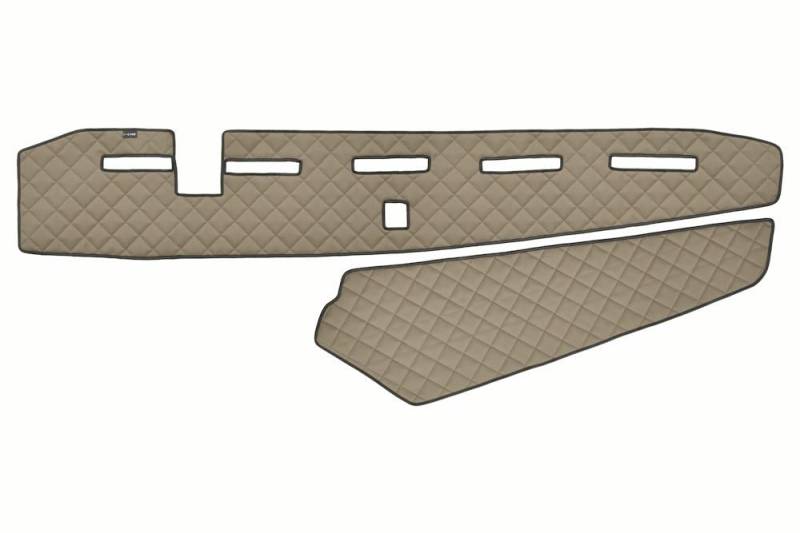 Beige Armaturenbrett Eco Leder Matten Abdeckungen für FH4 Euro6 mit Sensor von 24/7 AUTO