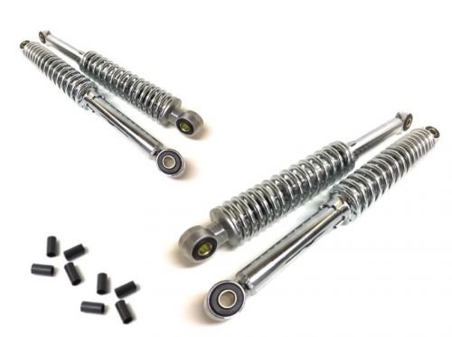 280 + 320mm Stoßdämpfer Chrom Tieferlegung Set passend für Simson Duo Schwalbe Star KR51 SR4 von Unbekannt