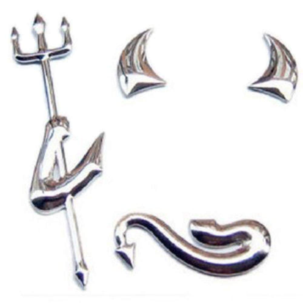 3 Stück 3D PVC Teufel Teufel Auto Aufkleber Auto Emblem Dekoration 3 Stück 3D PVC Teufel Teufel Auto Aufkleber Auto Emblem Dekoration von Unbekannt