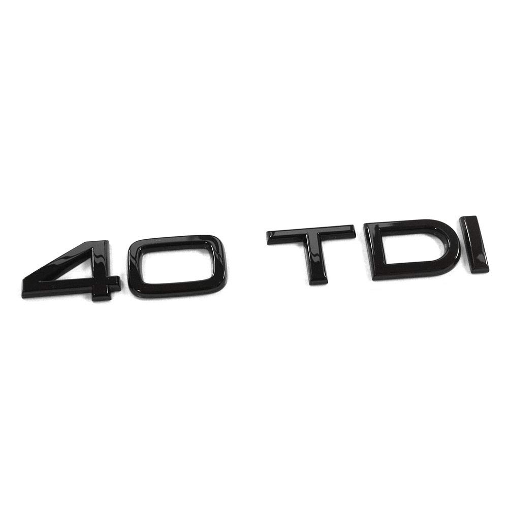 40 TDI Schriftzug schwarz Tuning Exclusive Black Edition Heckklappe Emblem 40 TDI Schriftzug schwarz Tuning Exclusive Black Edition Heckklappe Emblem von Jlwiy