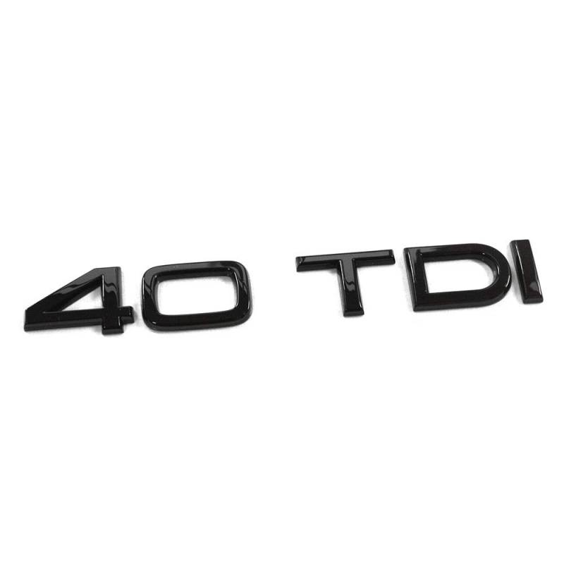 40 TDI Schriftzug schwarz Tuning Exclusive Black Edition Heckklappe Emblem von Jlwiy