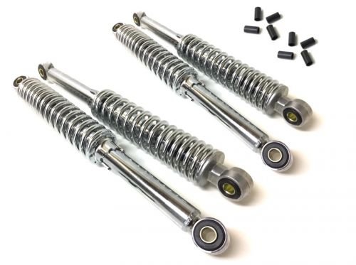 4x 300mm Stoßdämpfer Chrom 30cm Tieferlegung Set für Simson Duo Schwalbe Star SR4-2 von Unbekannt