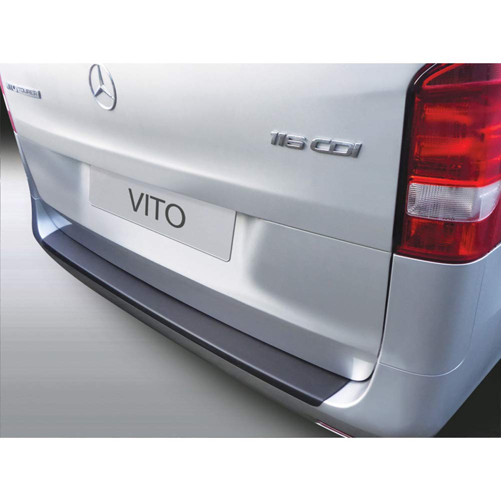 ABS Heckstoßstangenschutz kompatibel mit Mercedes Vito/V-Klasse/AMG/Viano Facelift 3/2019- Schwarz von RGM