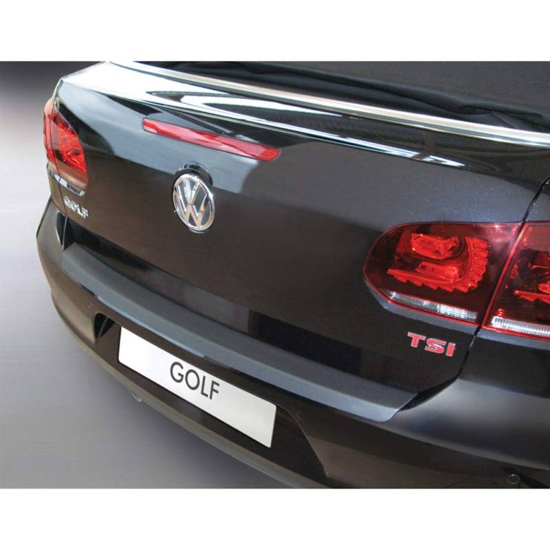 ABS Heckstoßstangenschutz kompatibel mit Volkswagen Golf VI Cabrio 2011- Schwarz von RGM