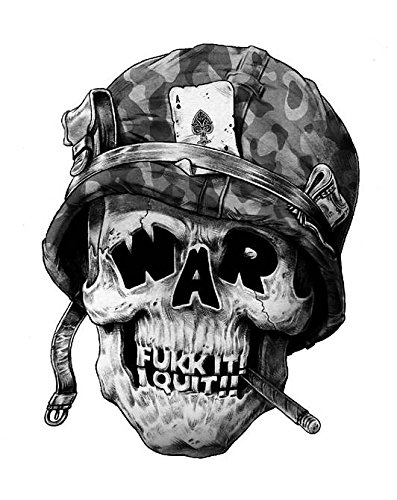 Unbekannt Against War Skull Aufkleber Sticker Frieden Peace ca. 12x8 cm Gegen Krieg Autoaufkleber Cool von Unbekannt