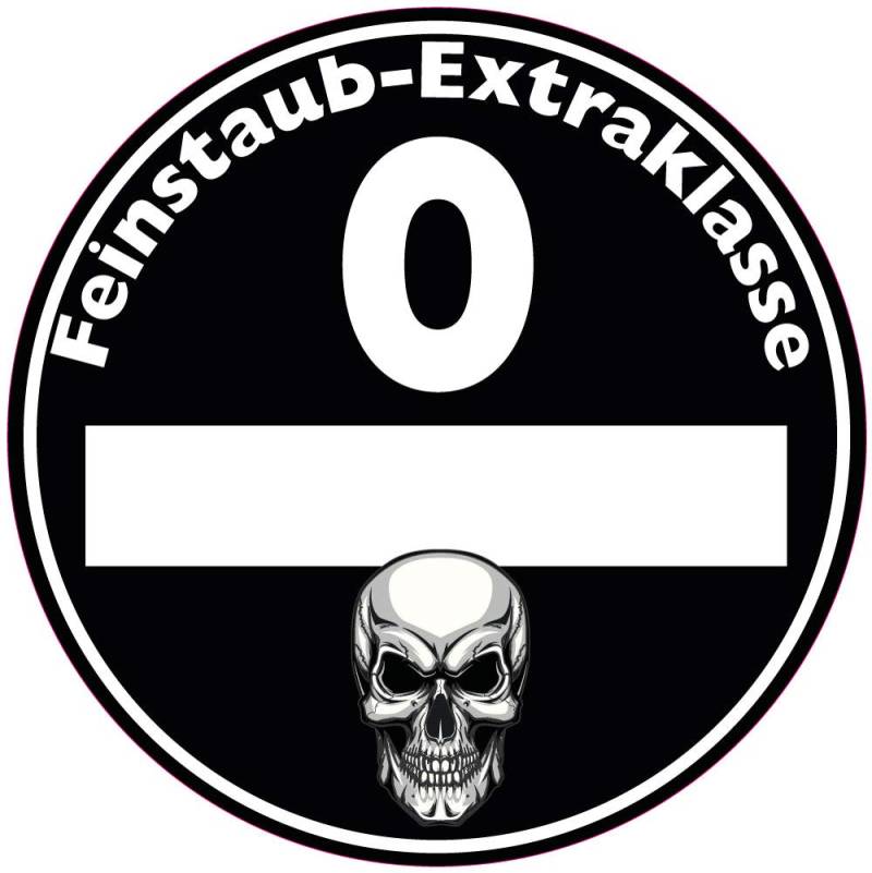 chemstickattack Aufkleber Sticker Feinstaub Umwelt Plakette Diesel Benzin für außen 2 Stück! ca. 8 cm von chemstickattack