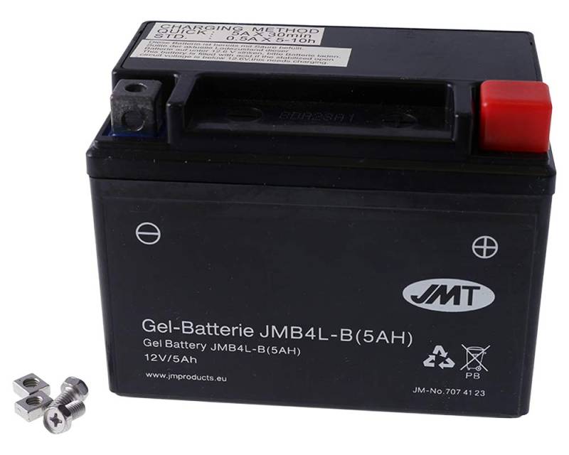 Batterie JMT GEL High Power 5 A – jmb4l-b/YTX4L-BS 12 Volt – Suzuki Tune 50 von JMT