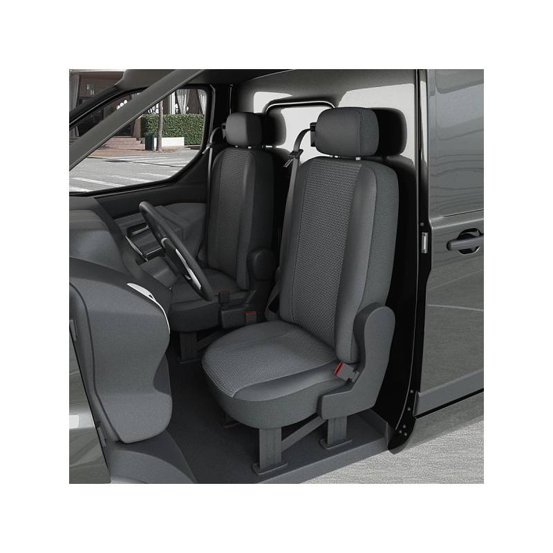 DBS 1011735 Autositzbezüge/ Nutzfahrzeug Sitzbezüge - nach Maß - Schnelle Montage - Kompatibel mit Airbag - Isofix von DBS