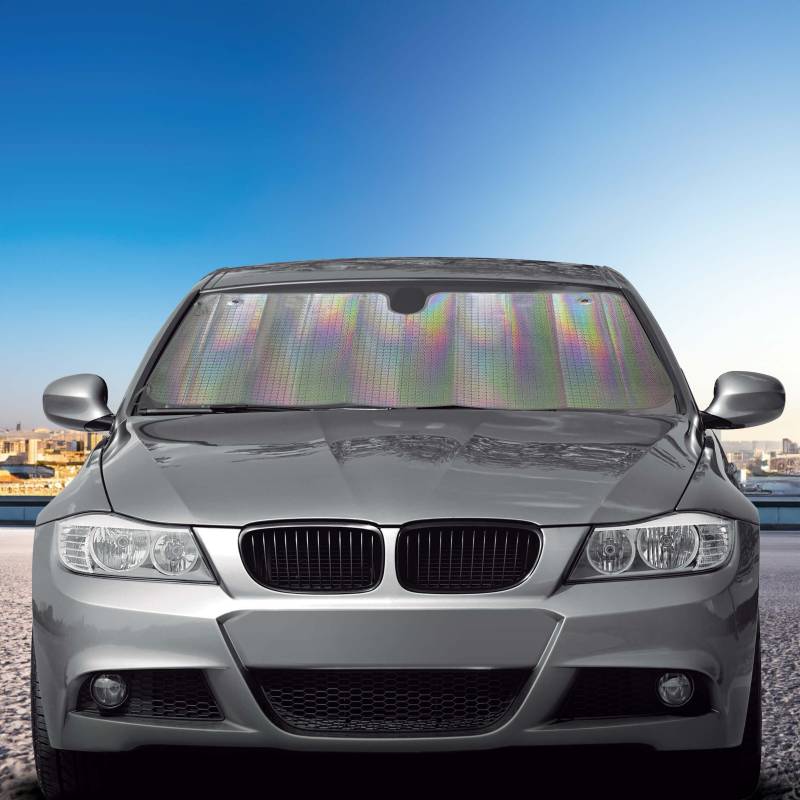 CAR+ LASER40 Laser-Front-Sonnenschutz, faltbar, silberfarben von Sumex