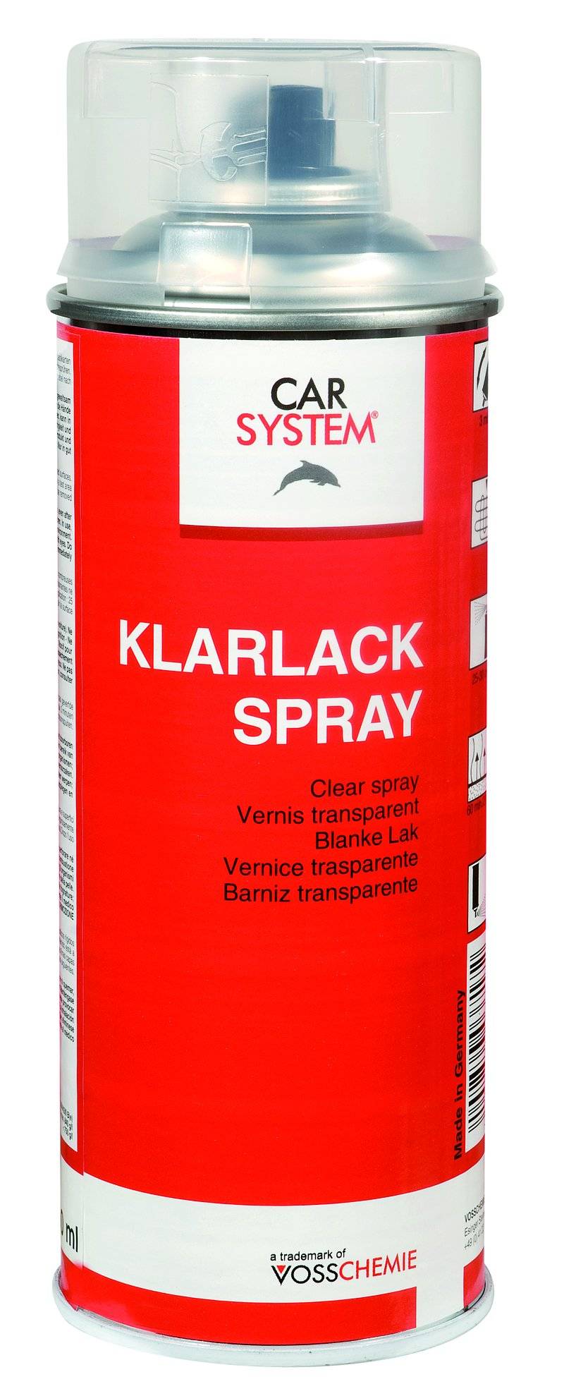 Carsystem Klarlack-Spray transparent-glänzend 400 ml Gebinde von CAR SYSTEM