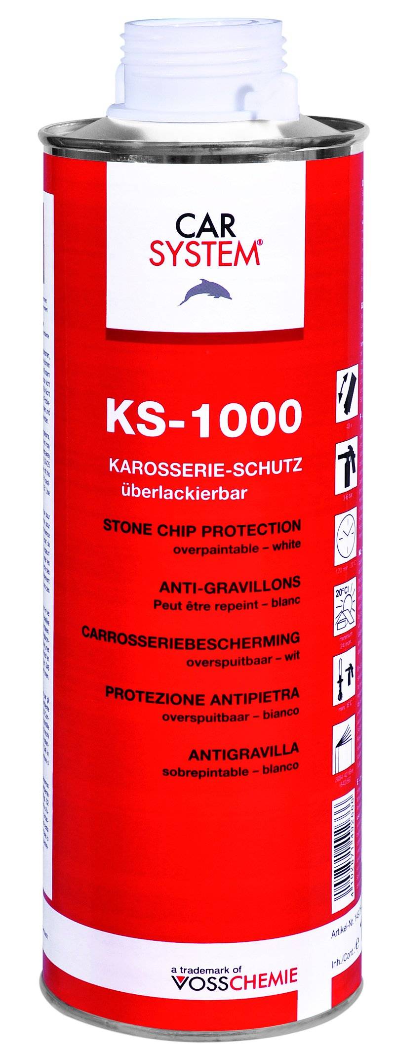 CARSYSTEM Karosserieschutz KS-1000 grau 1 Liter 149.264 von Unbekannt