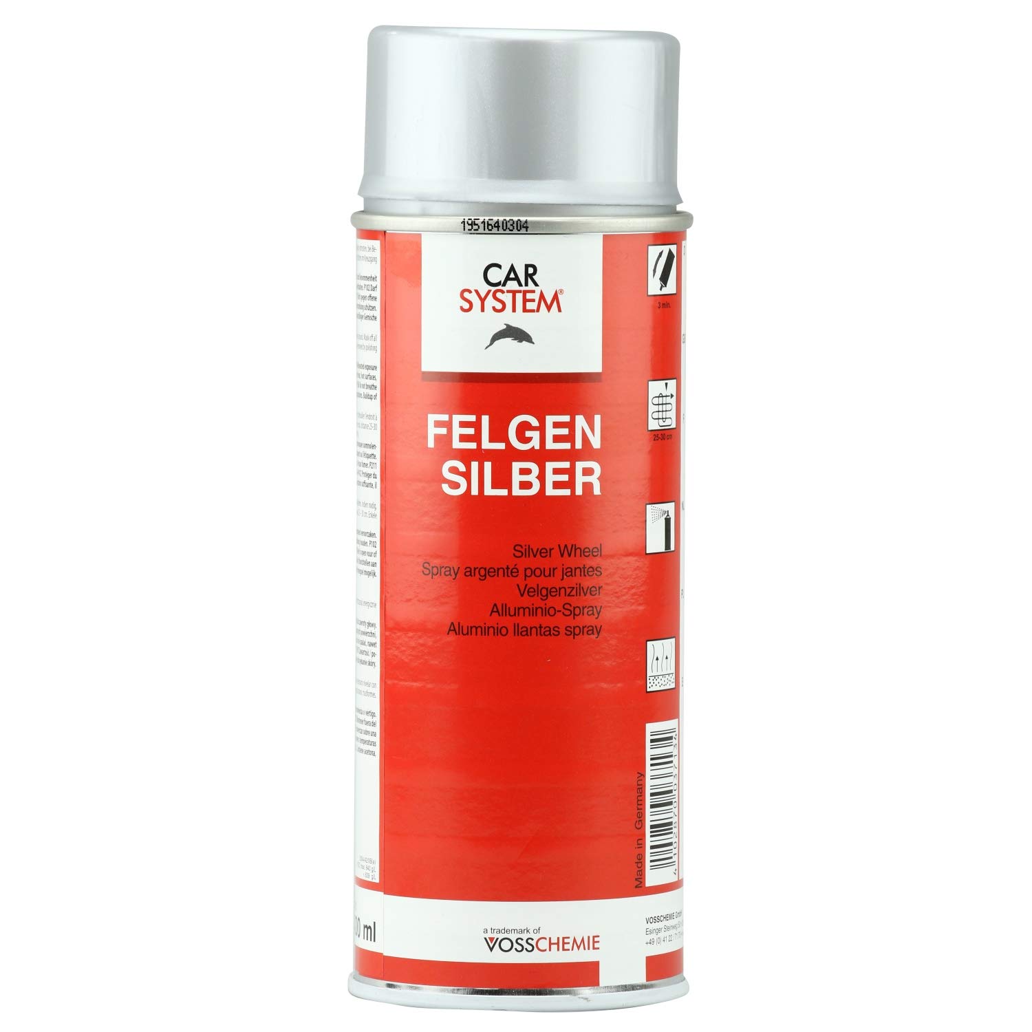 CAR SYSTEM Felgensilber Spray silber 400 ml 126.021 von CAR SYSTEM