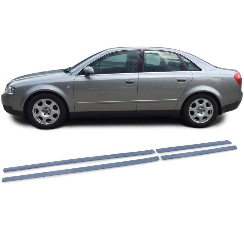 Türleisten Stoßleisten Zierleisten Set 4-teilig passend für Audi A4 B6 8E 00-04 von Carparts-Online