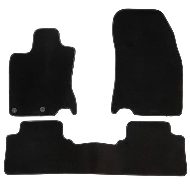 DBS 1765225 Autofußmatte - nach Maß - 3-teilig - Anti Rutsch - hochwertiger Nadelfilz 1000g/m² - Velours Fertigung - Sortiment Luxe von DBS