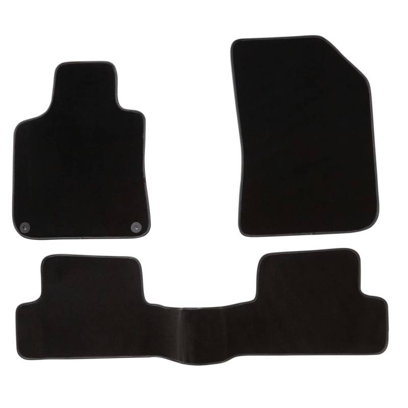 DBS 1764611 Autofußmatte - nach Maß - 3-teilig - Anti Rutsch - hochwertiger Nadelfilz 1000g/m² - Velours Fertigung - Sortiment Luxe von DBS