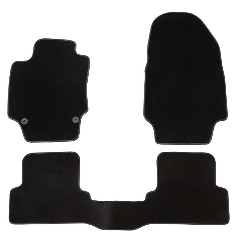 DBS 1764596 Autofußmatte - nach Maß - 3-teilig - Anti Rutsch - hochwertiger Nadelfilz 1000g/m² - Velours Fertigung - Sortiment Luxe von DBS