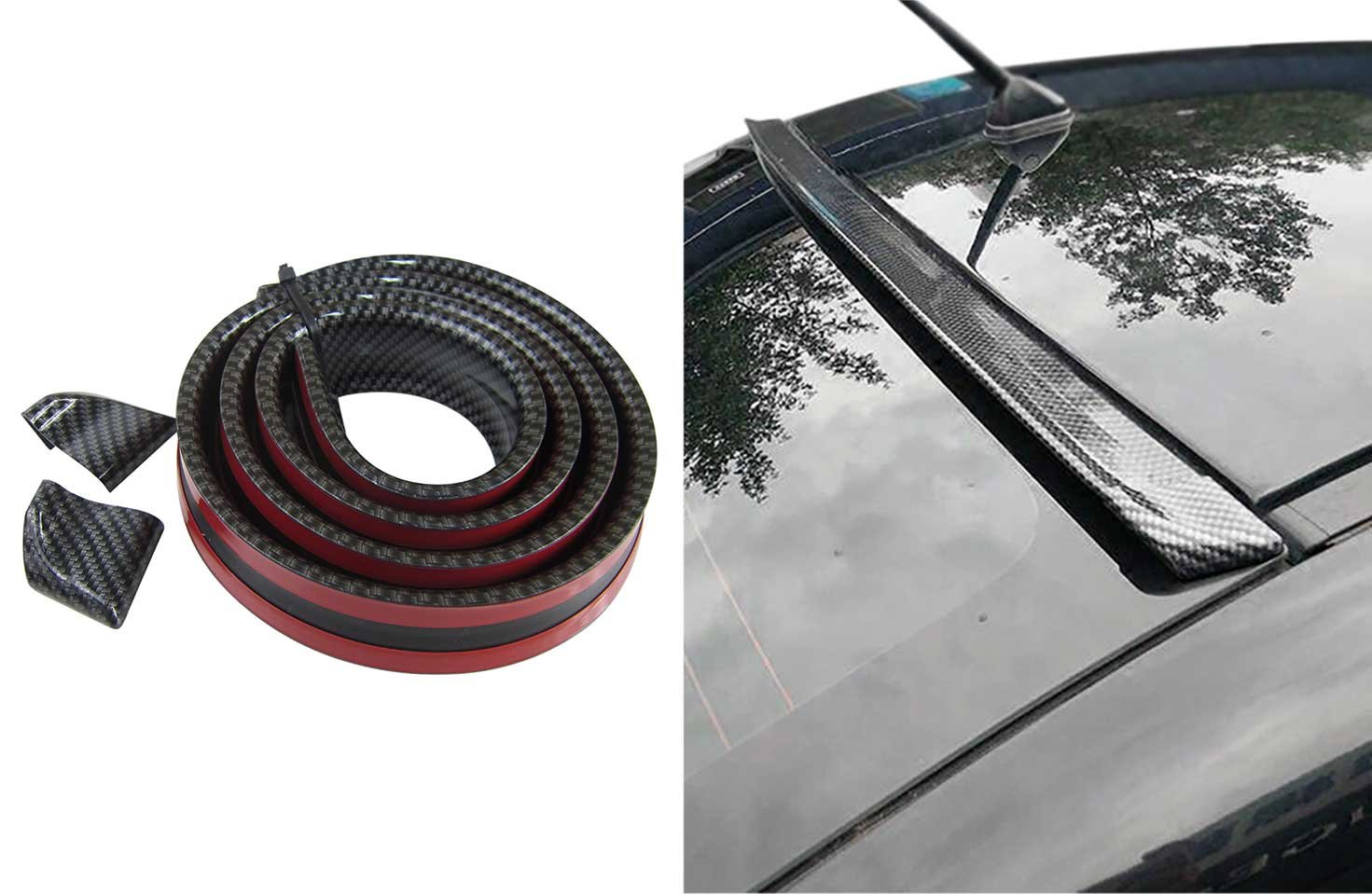 Dachspoiler Heckspoiler Spoiler Blende Lippe Carbon Schwarz für viele Fahrzeuge Dachspoiler Heckspoiler Spoiler Blende Lippe Carbon Schwarz für viele Fahrzeuge von Unbekannt