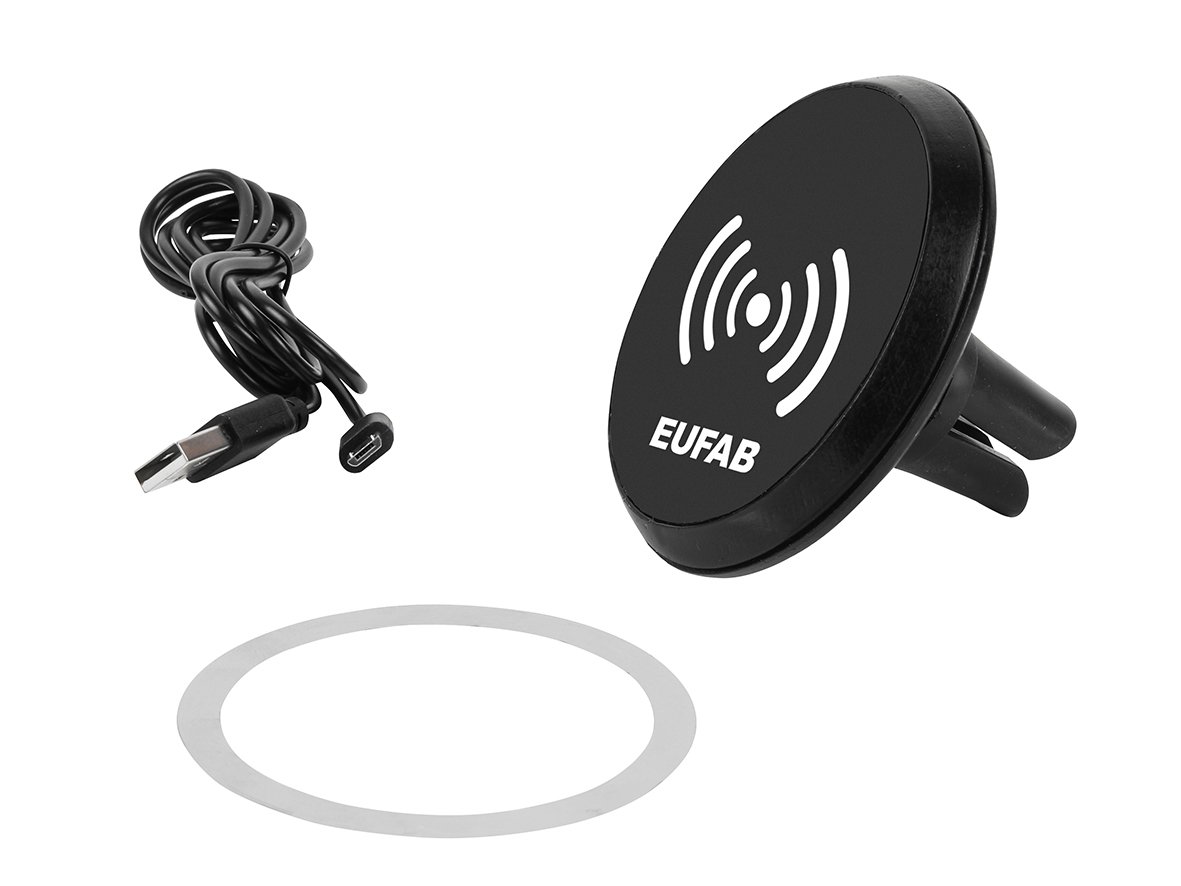 EUFAB 16453 Induktions Lader mit Magnetischem Handyhalter von EUFAB