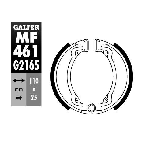 Galfer Bremsbacken MF461 von Unbekannt