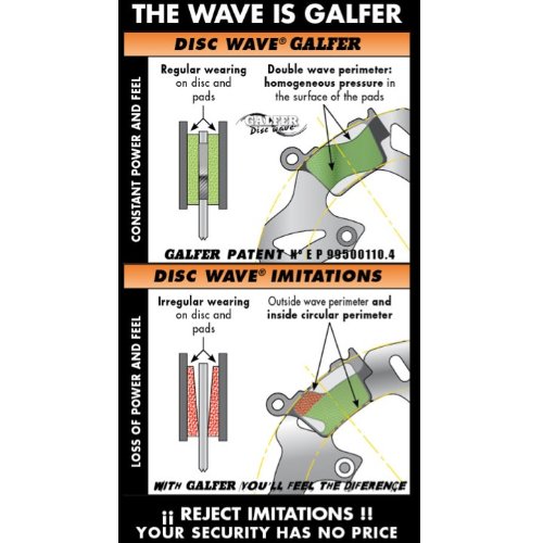 Galfer DF076CW Bremsscheibe Wave Schwimmend für HONDA CBR 1000 RR von GALFER