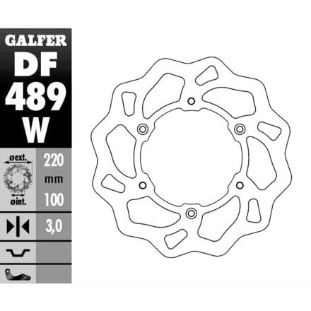 Galfer Bremsscheibe Wave starr DF489W von UNKNOWN
