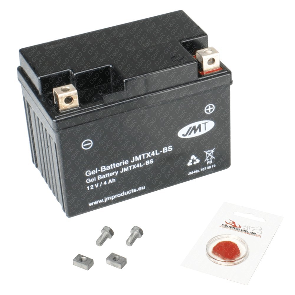 Gel-Batterie für Daelim Cordi 50, 2004-2012 (Typ KMYSE4), wartungsfrei, inkl. Pfand €7,50 von Unbekannt