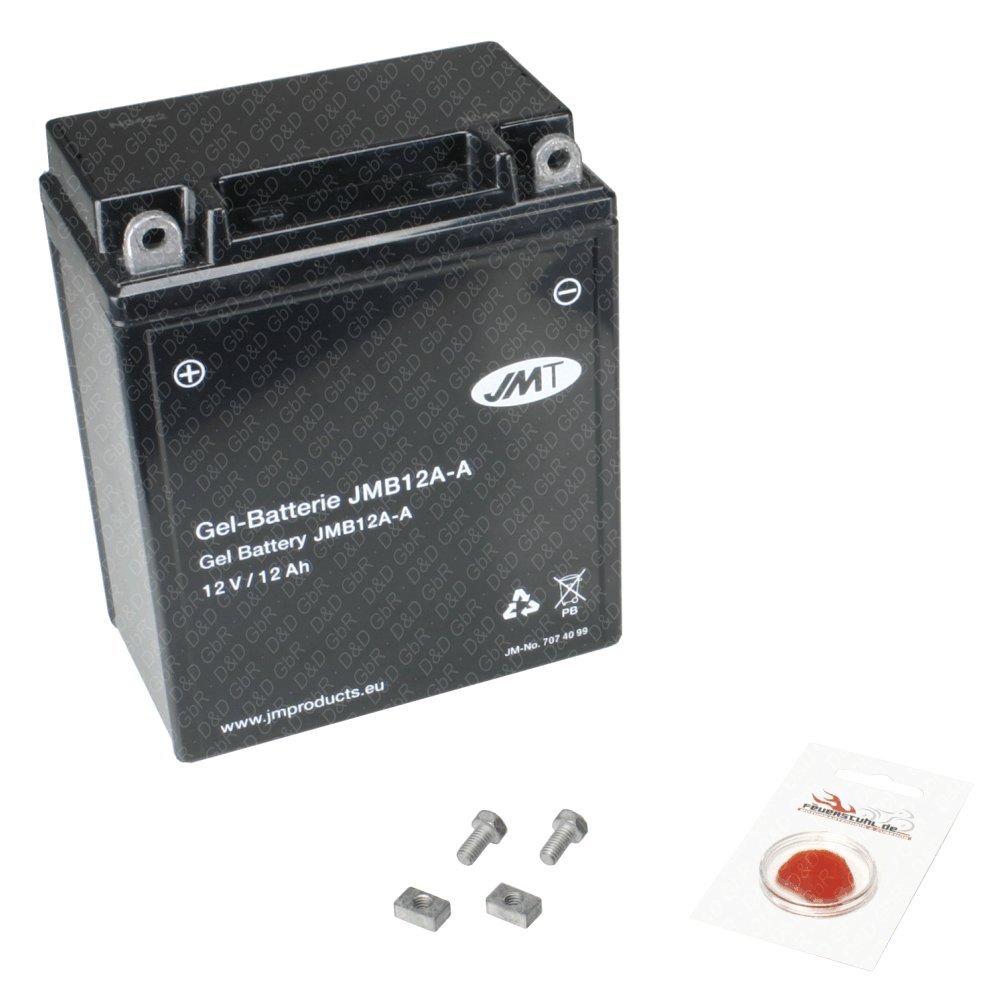Gel-Batterie für Kawasaki ZL 600 Eliminator, 1995-1997 (Typ ZL600B), wartungsfrei, inkl. Pfand €7,50 von Unbekannt