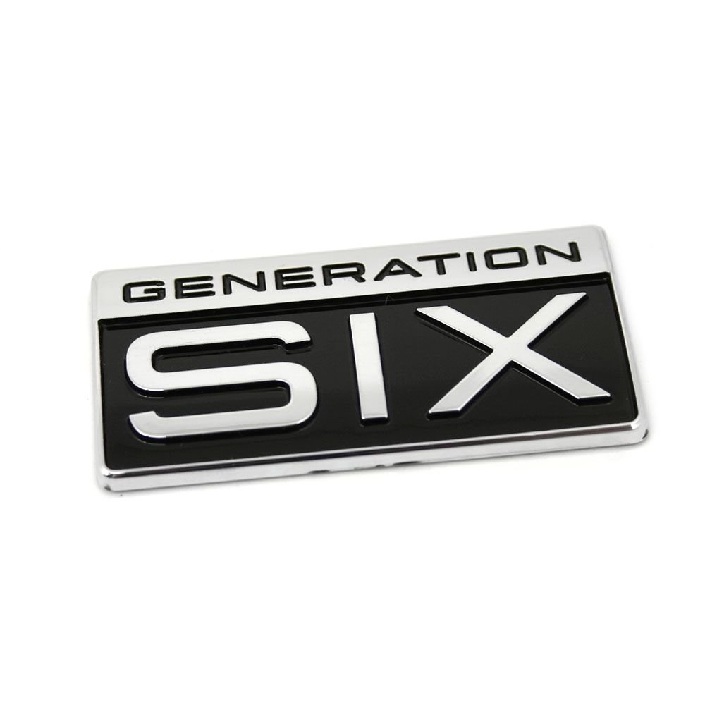 Generation Six Plakette T6 seitlich Logo Zeichen chrom von Volkswagen