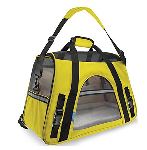 Haustier Hund Rucksack Tasche Hund Paket Katze Teddy aus tragbaren Paket Haustier Katze Zwinger Käfige Taschen Reisetaschen (Größe: 43 * 20 * 29cm) ( farbe : Gelb ) von Unbekannt