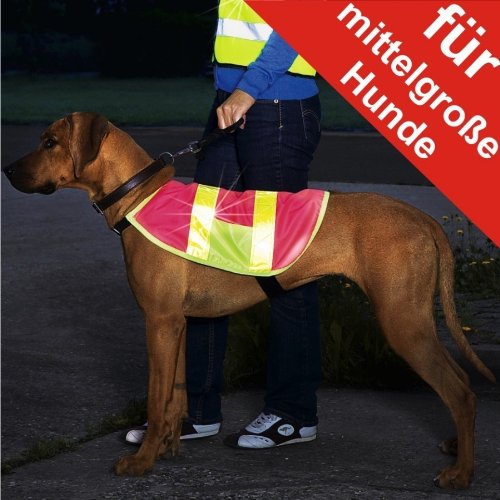 Hunde Sicherheitsweste Warnweste Signalweste Reflektor von Markenlos
