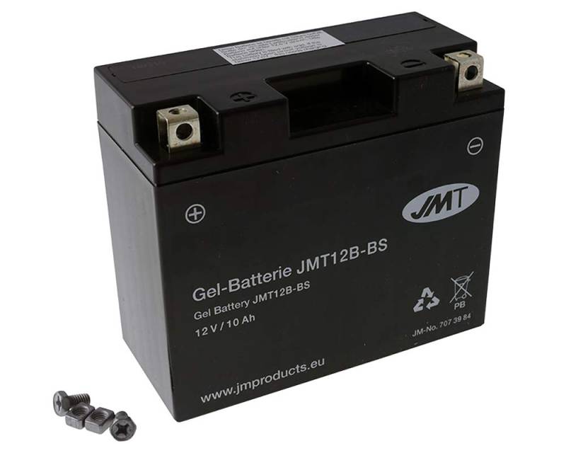 JMT Batterie 12 V 10 Ah (YT12B-BS) [wartungsfrei & versiegelt] kompatibel für Ducati Streetfighter 848 MF102AA Bj. 2012 von JMT