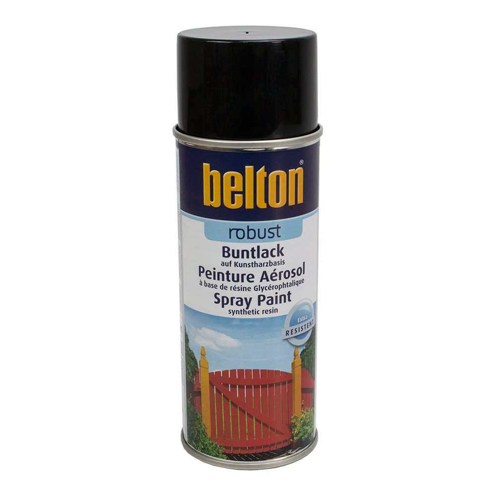 KWASNY 322 009 BELTON ROBUST Buntlack RAL 9005 schwarz hochglanz 400ml von belton