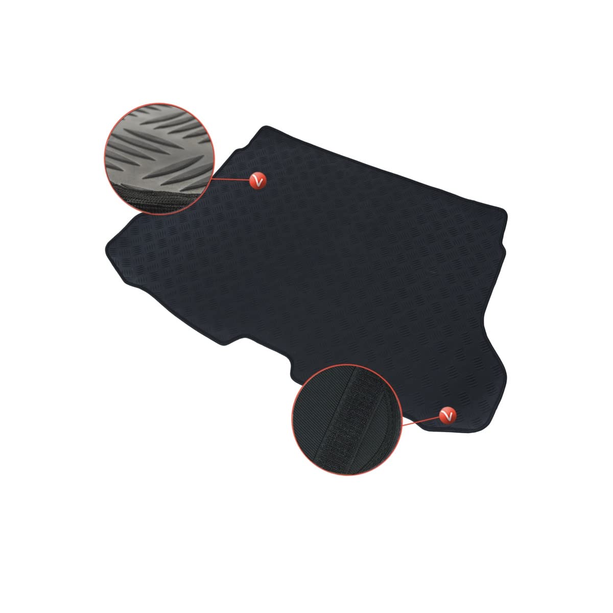 DBS Kofferraummatte - nach Maß - hochwertiger Gummi - Anti Rutsch - einfache Reinigung - 1766228 von DBS