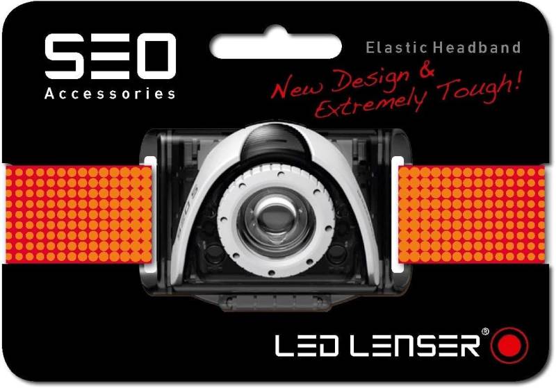 LED Lenser SEO Elastic Headband, Rot von Ledlenser
