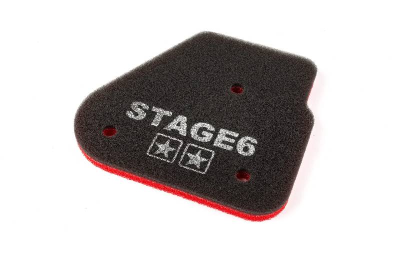 Luftfiltereinsatz Stage6 Double-Layer Minarelli liegend (MBK Nitro / Yamaha Aerox) von Stage6